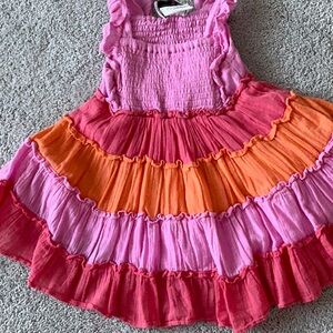 Colorful Ruffled Dress